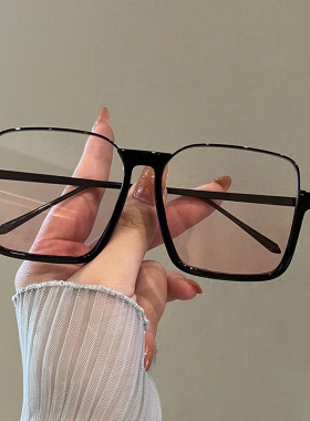 复古大框墨镜女网红方形腮红显瘦