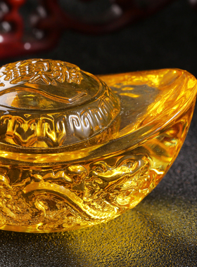 元宝办公摆件大易兄弟琉璃祝福