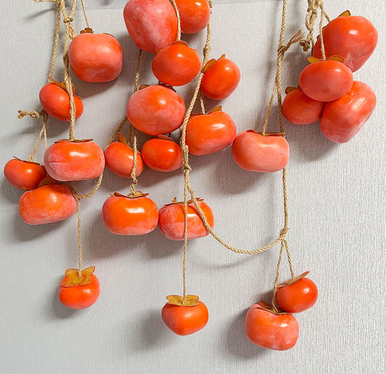 仿真柿子串带霜墙上挂件新年祝福乔迁之喜玄关装饰墙面挂事事如意,淘宝优惠券,粉丝福利购,淘宝优惠卷