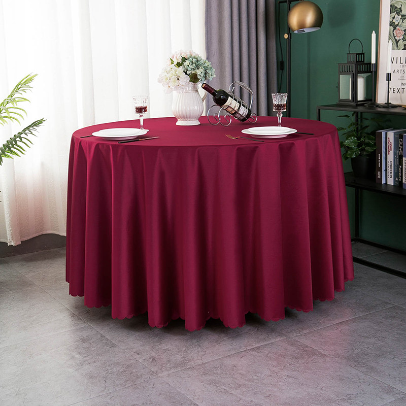 高档酒店桌布纯色贡缎婚庆活动会议红色台布圆桌高级感餐桌布艺,淘宝优惠券,粉丝福利购,淘宝优惠卷