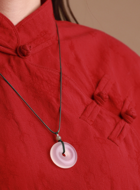 玉佩项链绳子蜡皮绳玉坠平安扣