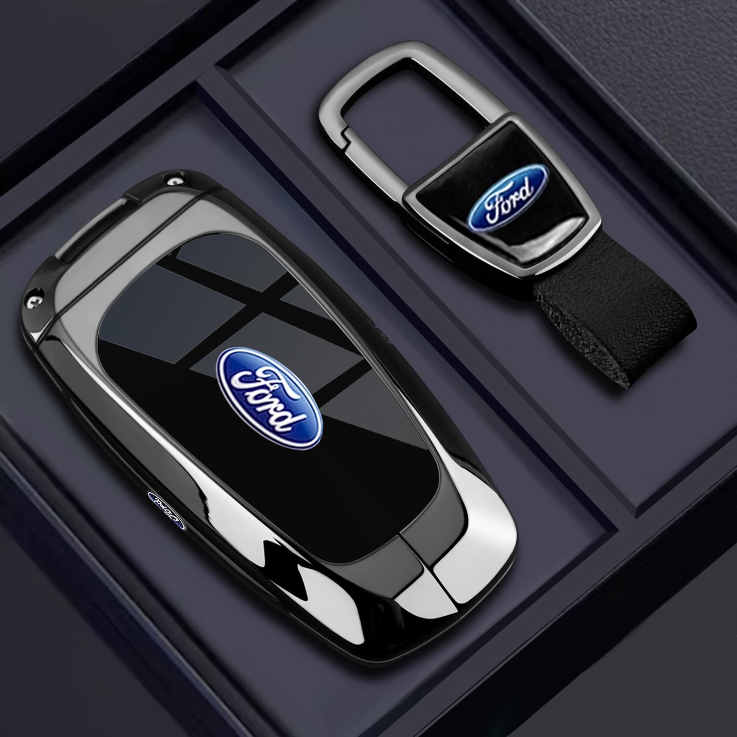 2025款福特蒙迪欧钥匙套23-24新款蒙迪欧运动版汽车全包金属壳扣 - 图1