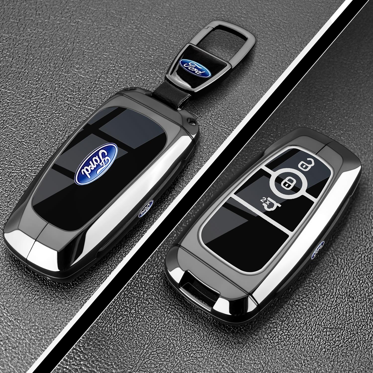 2025款福特蒙迪欧钥匙套23-24新款蒙迪欧运动版汽车全包金属壳扣 - 图0