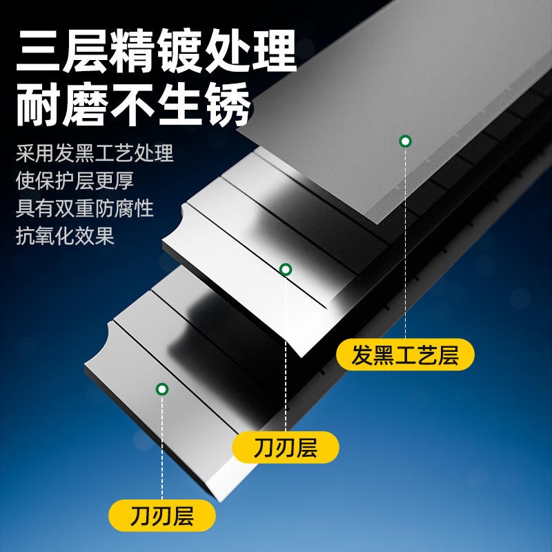 胜达美工刀黑刃刀片工业不锈钢壁纸裁纸大小号加厚高硬度锋利美缝 - 图2