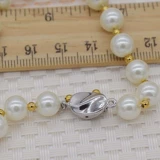 Аксессуары из жемчуга, браслет, ожерелье, классический слиток, жемчужное серебро