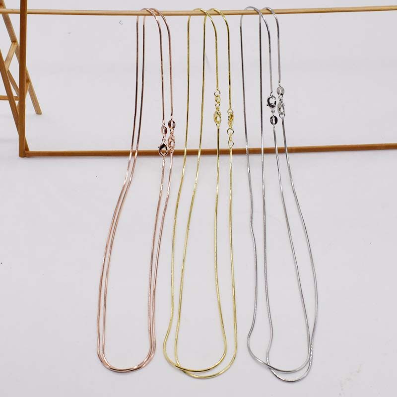 925半银项链银链子女 八角链蛇骨链裸链 简约项链无吊坠 单配链,淘宝优惠券,粉丝福利购,淘宝优惠卷