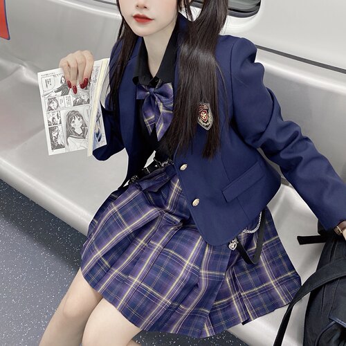【零拾罐子】摘星序章 第5批现货 JK制服金线紫格特大码大码 - 图1