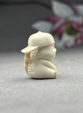 猛犸象雕刻帽子皮卡丘文玩配饰