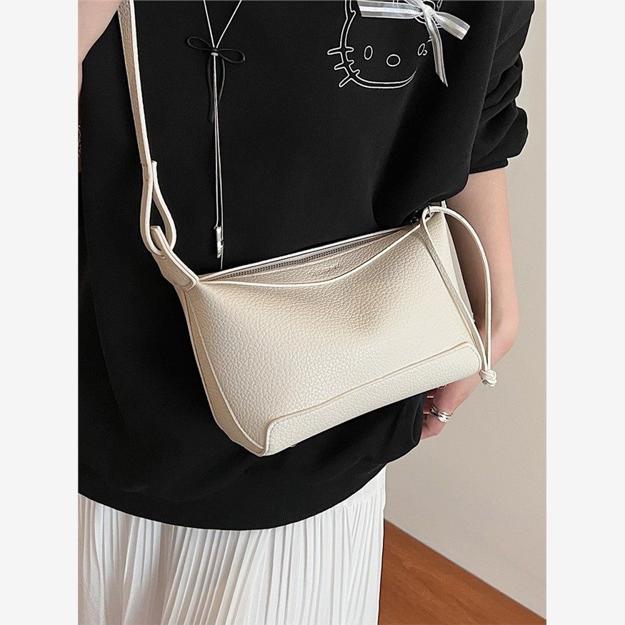 韩国简约气质小包包2025新款时尚荔枝纹小方包夏季流行通勤单肩包,淘宝优惠券,粉丝福利购,淘宝优惠卷