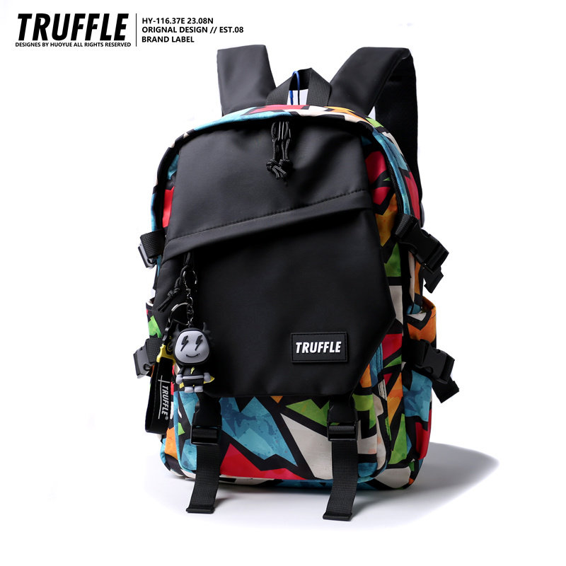 TRUFFLE原创动漫初中生大容量男书包小学生双肩包女户外旅行背包,淘宝优惠券,粉丝福利购,淘宝优惠卷
