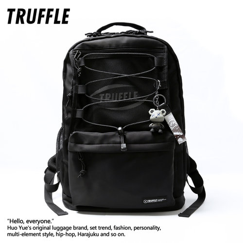 TRUFFLE 双肩包男大容量书包初中高中电脑背包女日系大学生旅行包 - 图0