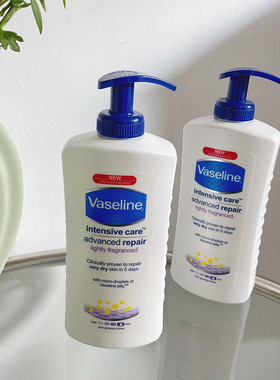 现货！Vaseline凡士林身体乳烟酰胺大粉瓶亮白提亮滋润400ml200ml