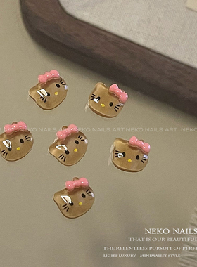 NEKONK可爱Kitty猫卡通美甲饰品