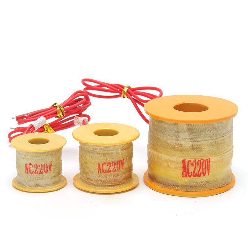 电磁水阀线圈纯铜丝2W电磁阀线圈AC220V/DC24V/12V放水阀气阀配件 - 图3