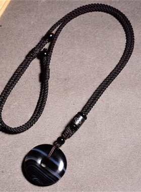 男女通用影子石平安扣吊坠