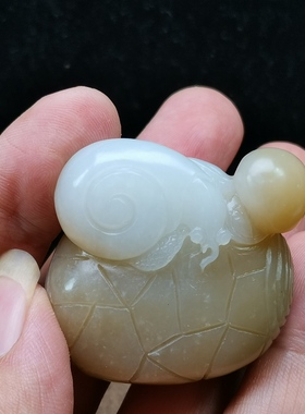 手把件天然和田玉