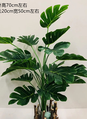 仿真绿植万年酒店孔雀落地背景墙
