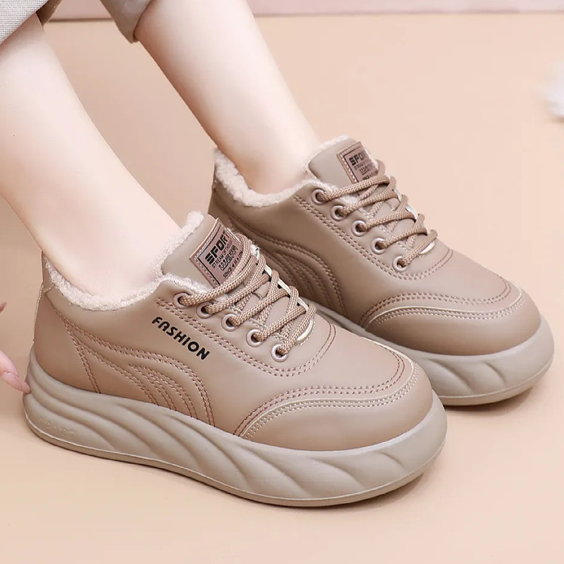 2025新款冬季妈妈棉鞋女加绒保暖棉靴厚底防滑舒适百搭休闲运动鞋,淘宝优惠券,粉丝福利购,淘宝优惠卷