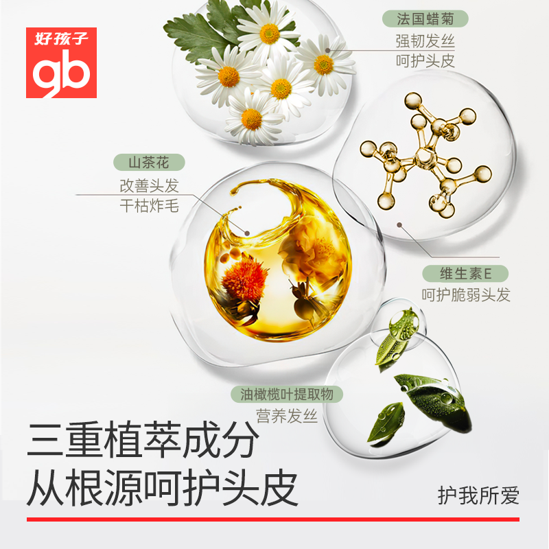 gb好孩子儿童洗发露宝宝婴儿洗发水天然洗护植物萃取温和无泪去油,淘宝优惠券,粉丝福利购,淘宝优惠卷