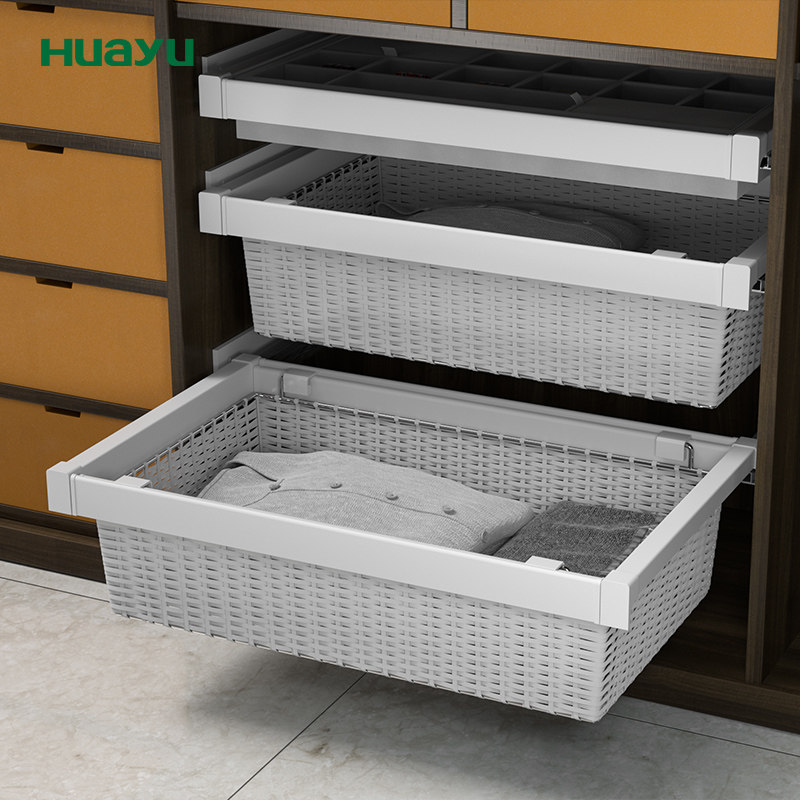 画宇衣柜拉篮衣帽间抽屉式阻尼缓冲伸缩柜内抽拉储物篮收纳篮配件,淘宝优惠券,粉丝福利购,淘宝优惠卷
