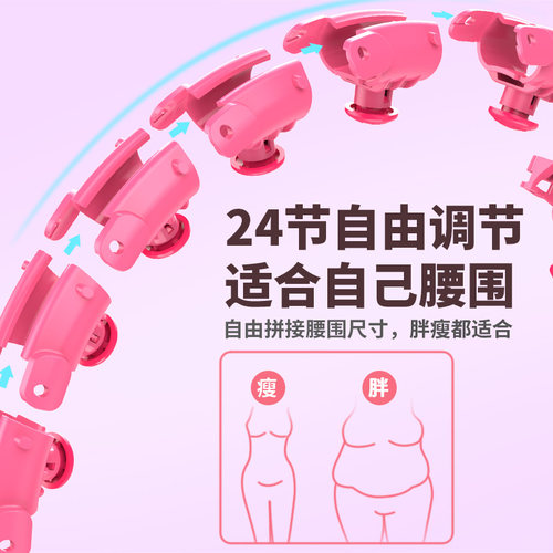 智能呼啦圈收腹加重减肥瘦腰美腰瘦肚子器械宋轶同款健身专用器材 - 图2