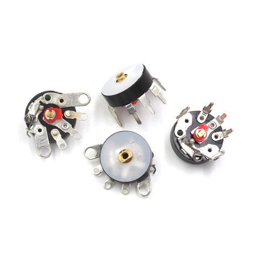 音量电位器收音机电位器 直脚 弯脚带开关B50K RV12MM B103 B10K - 图0