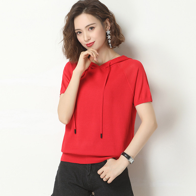 带帽短袖丅t恤2020新款宽松40卫衣 锦衫族卫衣/绒衫