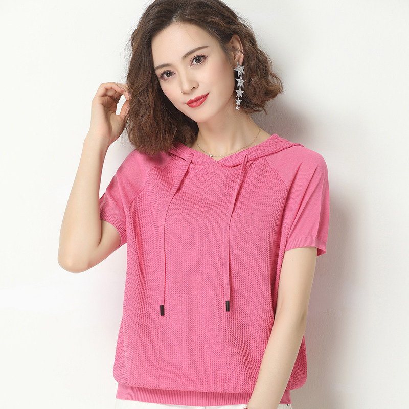 带帽短袖丅t恤2020新款宽松40卫衣 锦衫族卫衣/绒衫