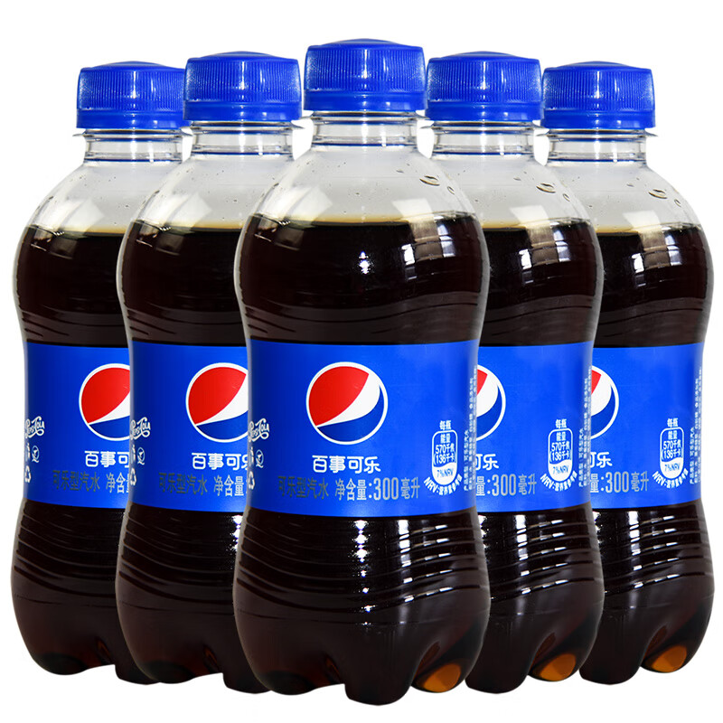 百事可乐碳酸饮料整箱300ml*24瓶小瓶装饮品Pepsi小可乐原味汽水