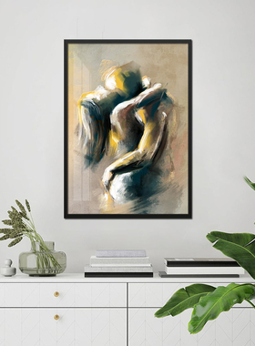 油画风人体艺术性感挂画卧室床头壁画酒吧KTV氛围装饰画酒店墙画