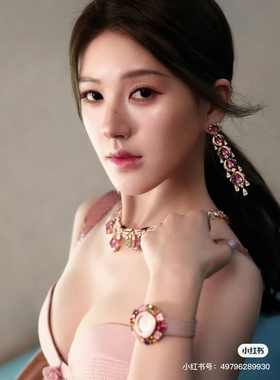 赵露思同款蝶舞蝴蝶项链镀金黑釉蝴蝶重工女士晚装锁骨链