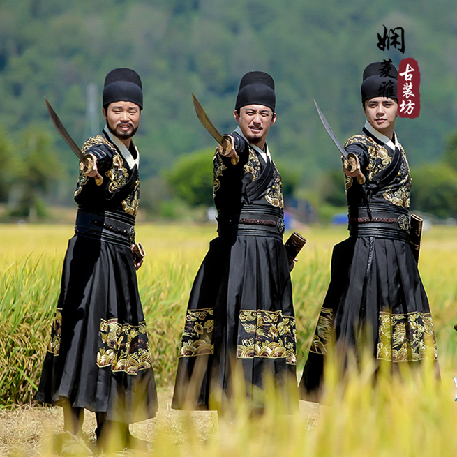 绣春刀张震沈炼同款飞鱼服明朝锦衣卫绣花武侠长衫cos古装演出服 - 图3