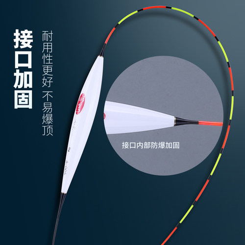 明孚孔雀羽浮漂行程混养鲫鱼漂高灵敏细尾竞技轻口鲤鱼浮标套装 - 图0