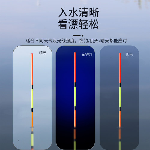 明孚去壳孔雀羽浮漂枣核型行程漂抗风浪走水高灵敏鲫鱼黑坑鲤鱼漂 - 图2