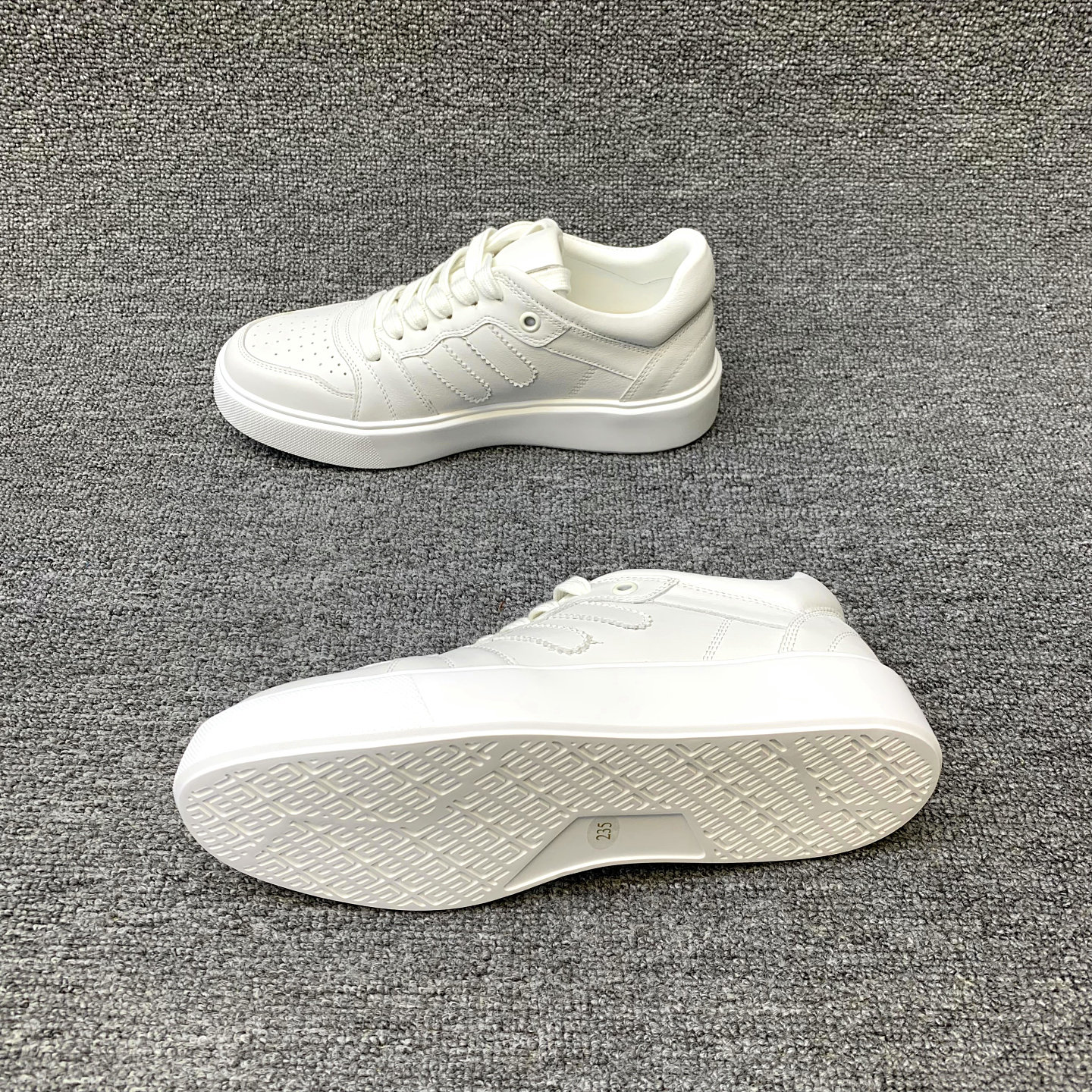 欧洲站女鞋2026春季新款欧货真皮系带圆头网孔时尚休闲板鞋小白鞋,淘宝优惠券,粉丝福利购,淘宝优惠卷