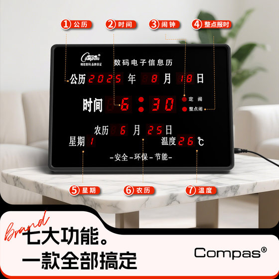Stand-mounted dual-use perpetual calendar