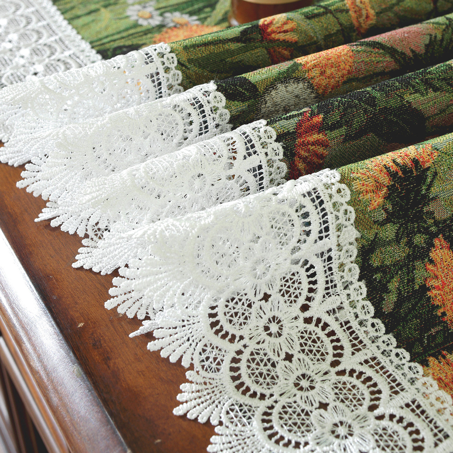 美式复古桌旗斗柜装饰长条电视柜餐桌桌布鞋柜布置入户柜蕾丝盖布,淘宝优惠券,粉丝福利购,淘宝优惠卷