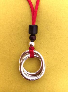 纯银999实心项坠男女项链挂件