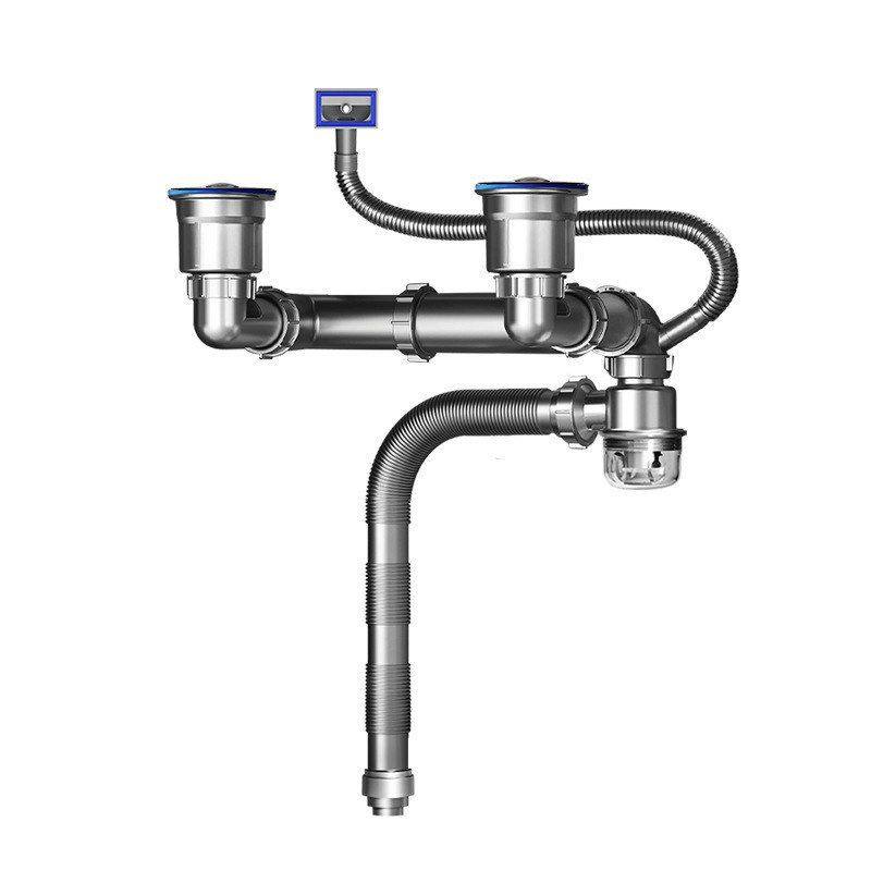 批发新款防堵厨房厨房防臭洗菜水槽下水下水管盆器下水管套组成,淘宝优惠券,粉丝福利购,淘宝优惠卷