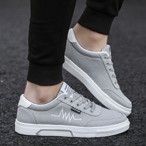 男士透气帆布鞋