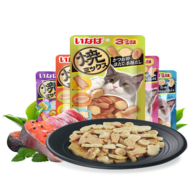 伊纳宝猫饼干烤鱼多多营养增肥猫零食猫条冻干鸡胸肉48包整箱,淘宝优惠券,粉丝福利购,淘宝优惠卷