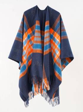Fashionable ethnic shawl scarf for men and women with split