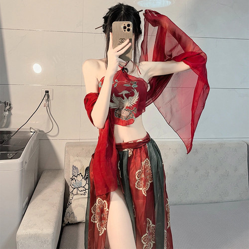 国潮古风敦煌飞天凤女cosplay女装制服性感汉服异域风情舞蹈演出 - 图2