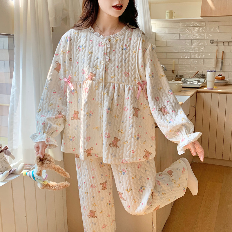 空气棉月子服冬厚款11月份纯棉产后加厚孕妇睡衣秋冬季哺乳喂奶十,淘宝优惠券,粉丝福利购,淘宝优惠卷