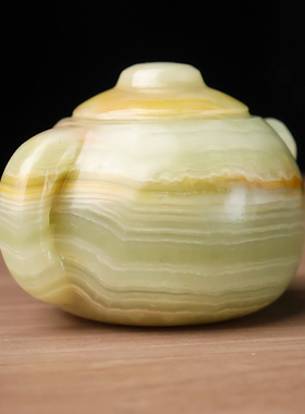 和田玉籽料玉石把把壶手把件