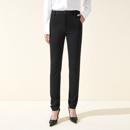 百斯盾官方女装休闲裤秋冬新款弹力舒适收腰显瘦显高女士铅笔裤