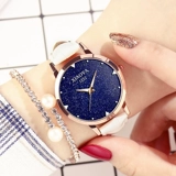 Водонепроницаемые часы для школьников, брендовое трендовое звездное небо, популярно в интернете, в корейском стиле, простой и элегантный дизайн
