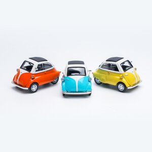BMW/宝马Isetta车模套装1:64宝马蛋系列收藏汽车玩具模型摆件周边