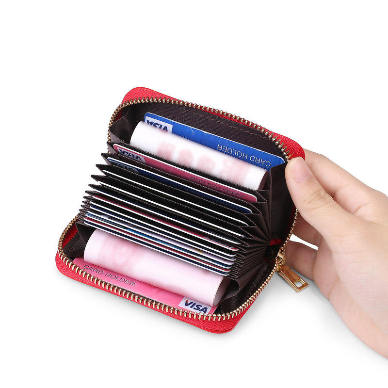 真皮蜜蜂女式精致高档小巧超薄卡包 sulin素琳卡包