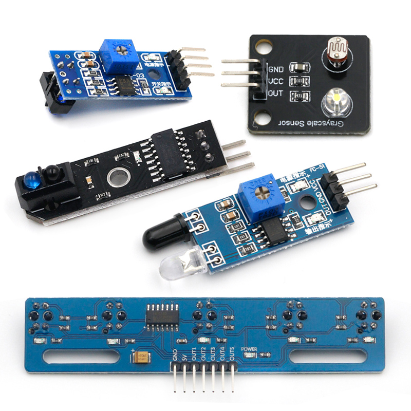 红外寻迹循迹避障传感器模块光电反射对管光电开关板智能小车-图2